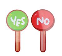 Yes No Paddles - Yes No Voting Paddles | Portable Interaction Paddle, Quick Response Signs, Reusable True False Paddle For Teacher Student Interaction, Quick Response Signs For Teacher Classroom