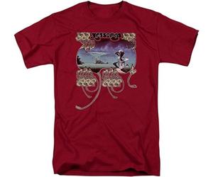 Yes Rock Band Yessongs Adult T-Shirt Maroon Mens