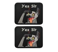 Yes Sir - Parches bordados decorativos para reparación de ropa, mochilas, sombreros, vaqueros, bolsas, 8,9 x 6,5 cm, color negro, paquete de 2