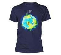 Yes T Tshirts Camisetas y Tops Fragile Mens Blue Prog Rock Merch New Navy Blue(Large)