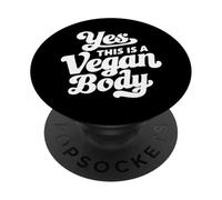 Yes This Is A Vegan Body PopSockets PopGrip Adhesivo