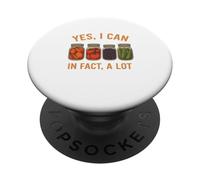 Yes We Can Funny Retro Canning Season Design PopSockets PopGrip Adhesivo