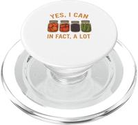 Yes We Can Funny Retro Canning Season Design PopSockets PopGrip para MagSafe