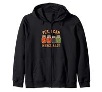 Yes We Can Funny Retro Canning Season Design Sudadera con Capucha
