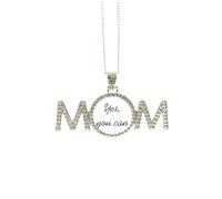 Yes You Can - Collar con frase inspiradora para el día de la madre, regalo para mamá, abuela, joyería de cumpleaños, Medium