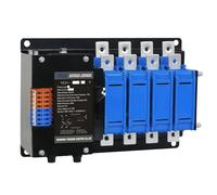 YES1-125C Fuente de alimentación Doble ATS Interruptor de Transferencia Automática PC Clase 80A 100A 125A AC-33B 220V 380V for generador (Color : 80A, Size : 4)