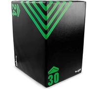 Yes4All 1J6H Caja pliométrica blanda unisex, 50,8 cm x 61 cm x 76,2 cm - 7 KG, caja pliométrica, plataforma de entrenamiento para saltos, verde/negro