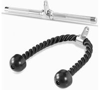 Yes4All 5SU6 Combo Cable Attachment, cuerda para tríceps, barra recta