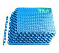 Yes4All 60x60 cm hasta 11,1 m² Juego 6/12/30 Baldosas de espuma EVA, alfombra de espuma, alfombra de gimnasio, alfombra de enclavamiento, suelo de garaje, piscina al aire libre, bañera de hidromasaje