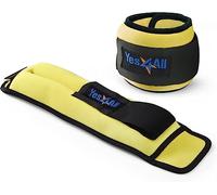 Yes4All 6KWK Pesas para tobillos y muñecas de neopreno (0,45 kg - 4,5 kg) - Ankle Weights Set, Tobilleras con peso 3,6 KG Par = 2 x 1,8 KG