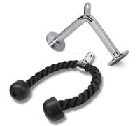Yes4All Accesorio de cable Jxlx unisex, cuerda de tríceps + barra en V, 2,2 kg