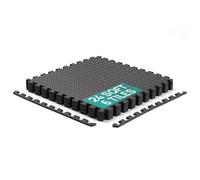 Yes4All Alfombrillas de Espuma de Ejercicio entrelazadas - Alfombrillas de Suelo entrelazadas para Equipos de Gimnasio - Baldosas de Suelo entrelazadas Eva (24 pies Cuadrados - Negro - 6 Piezas)