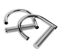 Yes4All Asas de Bandas de Resistencia de Metal de rotación de 360 Grados, Mango de tracción con Superficie moleteada Extra Agarre, Asas de fijación elásticas de Acero de Grado Industrial Resistente