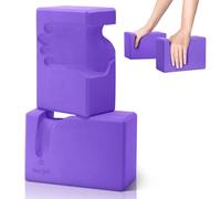 Yes4All Bloques de yoga contorneados con forma de mano/EVA firme apoyo espuma bloques de yoga