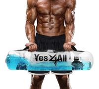 Yes4All - Bolsas de Agua Grandes para Entrenar, 20-36 kg, lo último para Fortalecer el Tronco, portátiles, Agilidad y Durabilidad, para Interiores y Exteriores, Color Azul Oscuro y Transparente