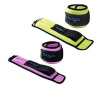 Yes4All - Combo de pesas para muñeca y tobillo (0,65 kg + 1,3 kg), correa ajustable para caminar, pilates, gimnasio y entrenamiento