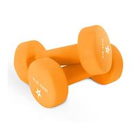 Yes4All DABM Hexagonales Par de mancuernas de neopreno (1 kg to 7 kg) - Pesos Fitness, Naranja oscuro - 6,8 KG x 2