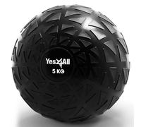 Yes4All FQ6L Dynamic Slam Balls 5 kg, Shiny, Medicine Ball Sand Filled No Bounce Exercise Ball, Suitable for Workout and Strength Training