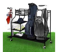 Yes4All Jpyl Organizador de Garaje de Almacenamiento de Golf, Unisex-Adult, Negro, One Size