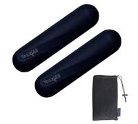 Yes4All Juego de 2 mancuernas con revestimiento de silicona suave, color carbón
