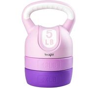 Yes4All Juego de pesas rusas ajustables para mujer, entrenamiento de fuerza, equipo de entrenamiento para gimnasio en casa, 5,4 kg, color morado