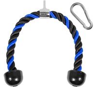 Yes4All Jxlx Yes4All Deluxe - Cuerda de tríceps extraíble de 27 y 36 pulgadas, longitud de cuerda fácil de agarrar, cable antideslizante, 27 pulgadas, azul y negro, goma Reino Unido