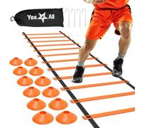 Yes4All LJGX Escalera de agilidad, combo naranja