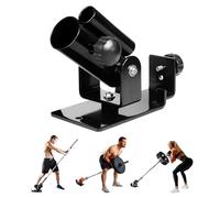 Yes4All LPL6 Deluxe T-Bar Row Plataforma - Full 360° giratorio y fácil de instalar - Se adapta a barras olímpicas estándar de 1 pulgada y 2 pulgadas, A, negro