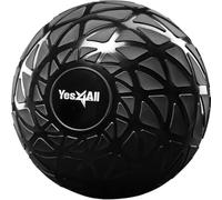 Yes4All MLBA Dynamic Slam Balls 3 kg, Shiny, Medicine Ball Sand Filled No Bounce Exercise Ball, Suitable for Workout and Strength Training