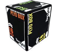 Yes4All NLHH Soft Plyo Box Unisex, Color, 16/14/12, Versión Deportiva Negra, 40.6 x 35.6 x 30.5 cm