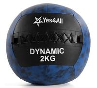 Yes4All OM6G 2 kg Dynamic Wall Ball/Soft Medicine Ball, Wall Med Ball for Full Body Workout and Strength Exercise