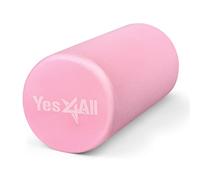 Yes4All Rodillo de espuma EVA de 12 pulgadas, rodillos de espuma de alta densidad para terapia física y ejercicio (rosa)