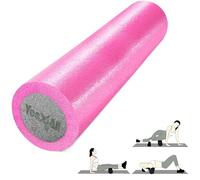 Yes4All Rodillos de Espuma de PE de Firmeza Media para Yoga y Pilates, Disponibles en 30, 45, 60, 90 cm, Rodillo de Yoga de PE de Dos Capas para Masaje