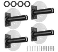 Yes4All Soporte para discos de peso montado en la pared, se adapta a discos de peso olímpicos de 2 pulgadas con capacidad máxima de 550 libras, juego de 4