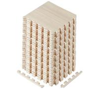 Yes4All Tapete Protector de Rompecabezas de Grano de Madera de 12, 24, 36 pies Cuadrados, baldosas de Espuma EVA entrelazadas con Borde para el hogar