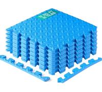 Yes4All Tapetes Encastrables De EVA, Baldosas De Piso Tipo Rompecabezas, Acolchado De Espuma Con Borde Para Muebles, Espacios Del Hogar, Sala De Estar, Garaje - Dark Oak Wood, 1.02 m2