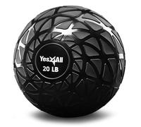 Yes4All TDH7 Dynamic Slam Balls 9 kg, Brillante, balón Medicinal Relleno de Arena, sin Rebote, Adecuado para Entrenamiento y Fuerza