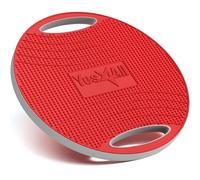 Yes4All Wobble Balance Board/Wobble Board - Tabla de Equilibrio de plástico de 16.34 Pulgadas para Ejercicios de rehabilitación y Entrenamiento de Fuerza Central (Rojo/Gris)