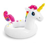 YESAH Flotador de piscina, anillo de natación inflable de 55 x 58 cm, anillo de baño de PVC para playa, verano, fiesta acuática, compañero de baño inflable, vacaciones, fotos, decoración, accesorios