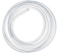Yesallwas Tubo transparente de PVC, 8 mm de diámetro interior x 10 mm de diámetro exterior, 5 metros de manguera de plástico flexible para reparaciones, agua, aceite, acuario