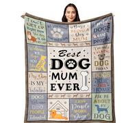 Yesbird Regalos para madres de perros, regalos para amantes de los perros para mujeres, los mejores regalos para madres de perros, regalos para dueños de perros, manta de regalo temática de perro, 150