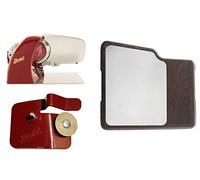 YesEatIs Berkel - Home Line 200 + Tabla de Cortar con Placa de Acero Inoxidable + Accesorio afilador para Home Line (Rojo)