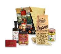 Yeseatis - Caja Gourmet - Cesta de regalo con Parmigiano Reggiano DOP, Pasta Artesana, Aceite de Oliva Virgen Extra, Vinagre y Especialidades Gastronómicas