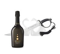 Yeseatis Sabrage Kit - Due Cigni Sable de Sommelier 1896 Hoja de Acero - Prosecco DOC Extra Dry - 0,75 l