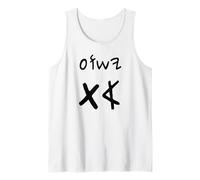 Yeshua Aleph TAV Jesús Primero Último en Paleo Hebreo (Negro) Camiseta sin Mangas