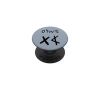 Yeshua Aleph TAV Jesús Primero Último en Paleo Hebreo (Negro) PopSockets PopGrip Adhesivo