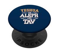 Yeshua El Aleph Y Tav PopSockets PopGrip Adhesivo