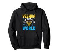Yeshua es la luz del Mundo Judía Hanukkah Sudadera con Capucha