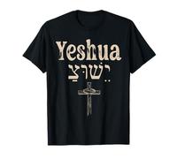 Yeshua Faith Christian - Camiseta de Mesías Hebreo Nombre de Jesús Camiseta