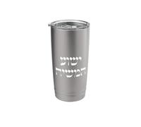 Yeshúa HaMashiach Jesús el Mesías Jesucristo Hebreo Vaso térmico de acero inoxidable de doble pared